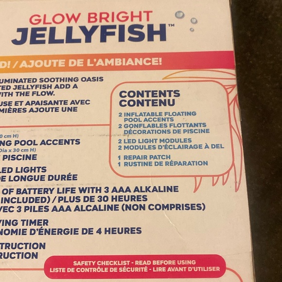 Glow Bright Jellyfish Floating Pool Lights 2 Pack - Picture 3 of 5